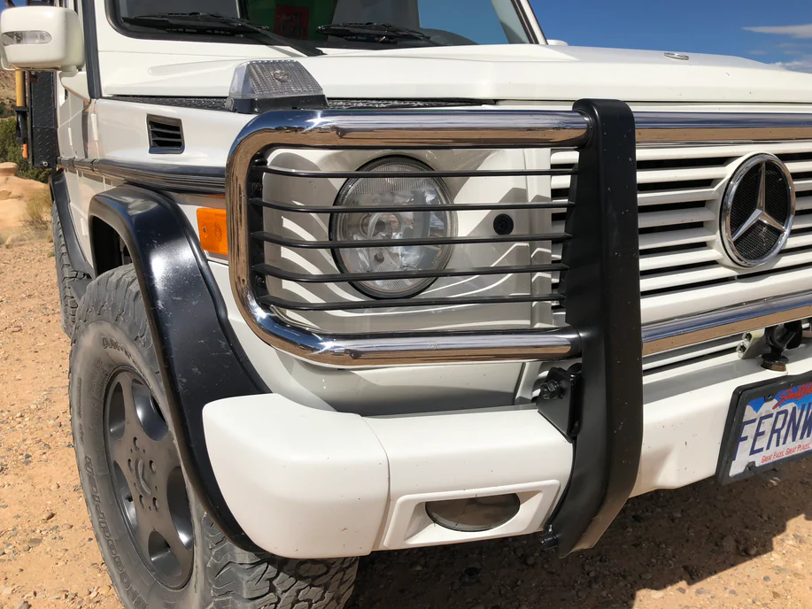 OEM Mercedes-Benz Headlight Grills for OEM Brush Guard - Image 2