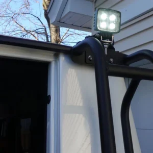 Large LED Back Up Light 15W 9-30VDC 4" x 4" - Mounts to Ladder Top or Roof Rack
