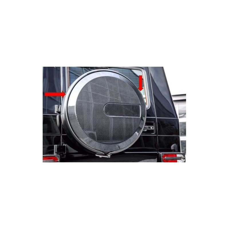CARBON RING FOR SPARE WHEEL TIRE COVER FOR MERCEDES-BENZ G-CLASS W463 AND W463A 2019 UP - Image 2