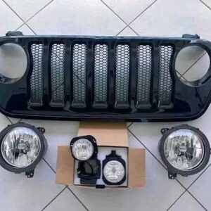 JEEP Wrangler JL -New black grille -New headlights -Anti fog