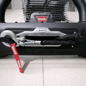 Jeep wrangler /Gladiator  Rubicon steel bumper assembly with a Warn Evo VR 10 winch installed.