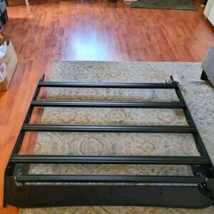 Martin off road roof rack for a second Gen Tacoma long bed made for a GFC campe